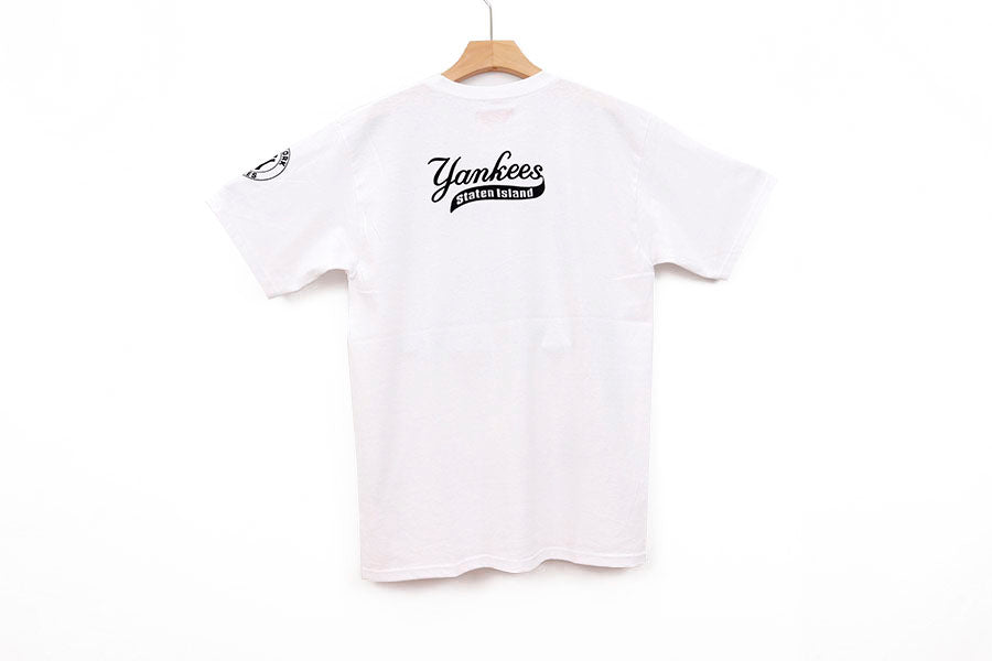 NEW YORK YANKEES WHITE BASEBALL CURSIVE