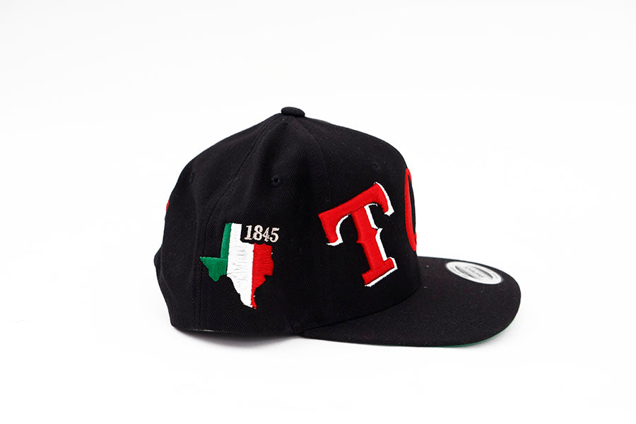 TEXAS RANGERS FT MEX TQM LOGO BLACK