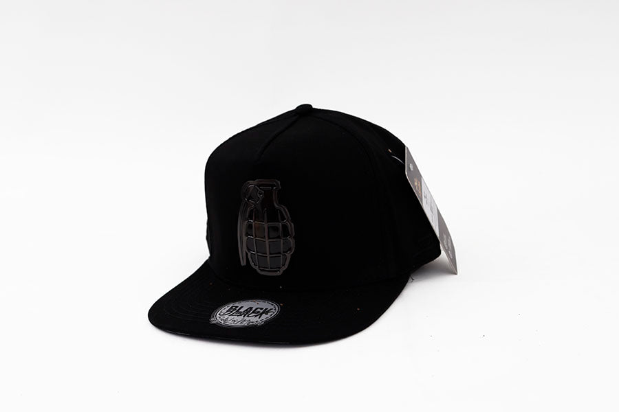 JC HAT BLACK ON BLACK GRENADE
