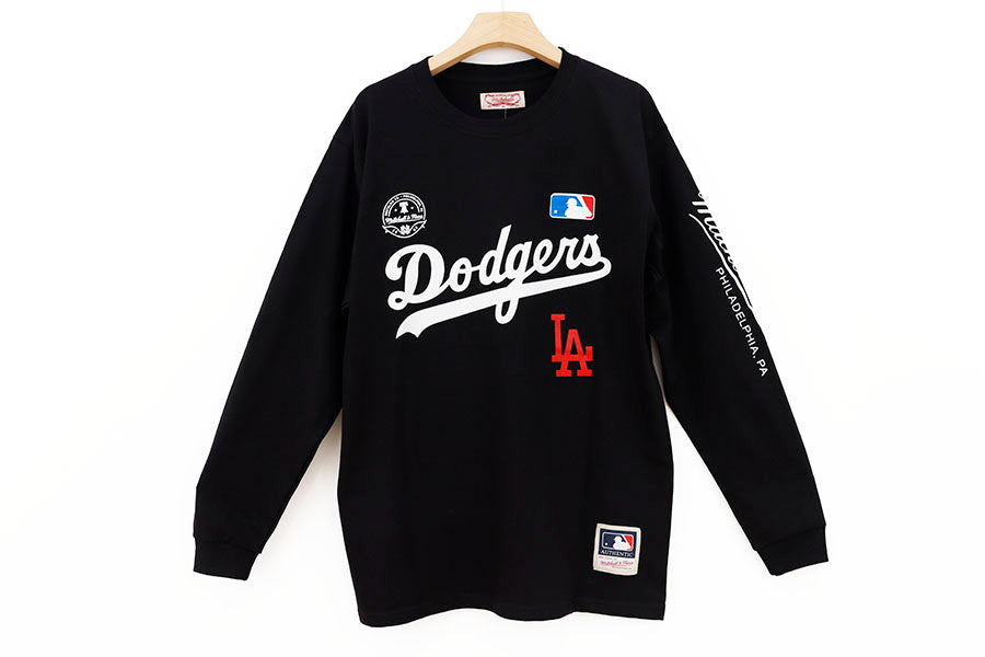 L.A DODGERS MINI LA RED BLACK MANGA LARGA