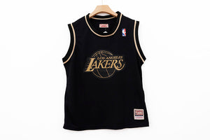 LOS ANGELES LAKERS BRYANT 24 GOLD BLACK