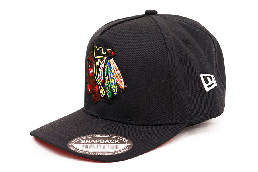 BLACKHAWKS ALL BLACK WAYCAP