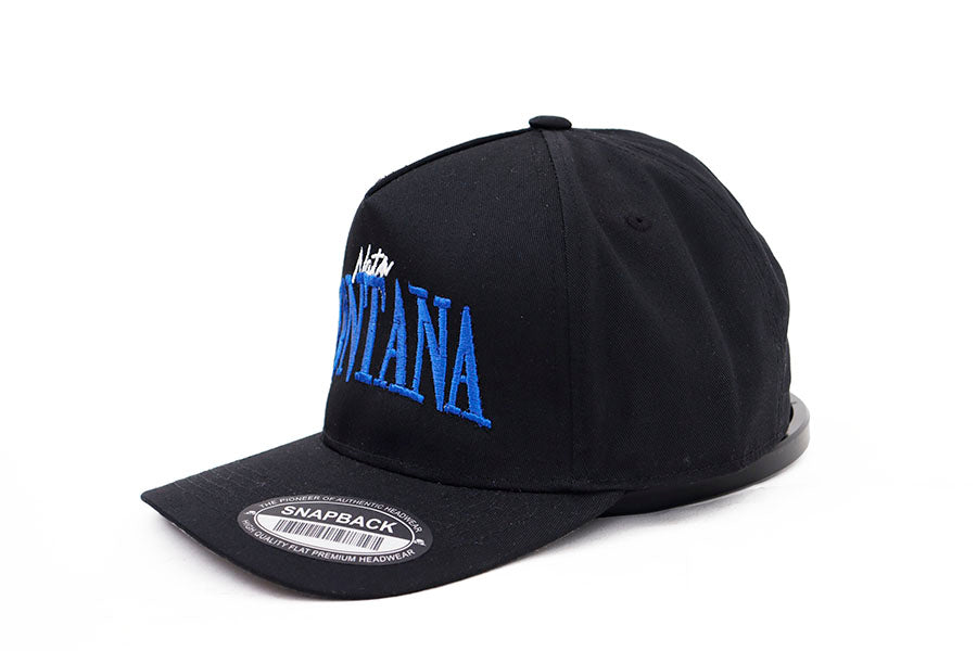 NATA MONTANA BLUE LETTERS CAPITAL BLACK