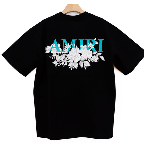 AMIRI ROSES BLACK OVERSIZE