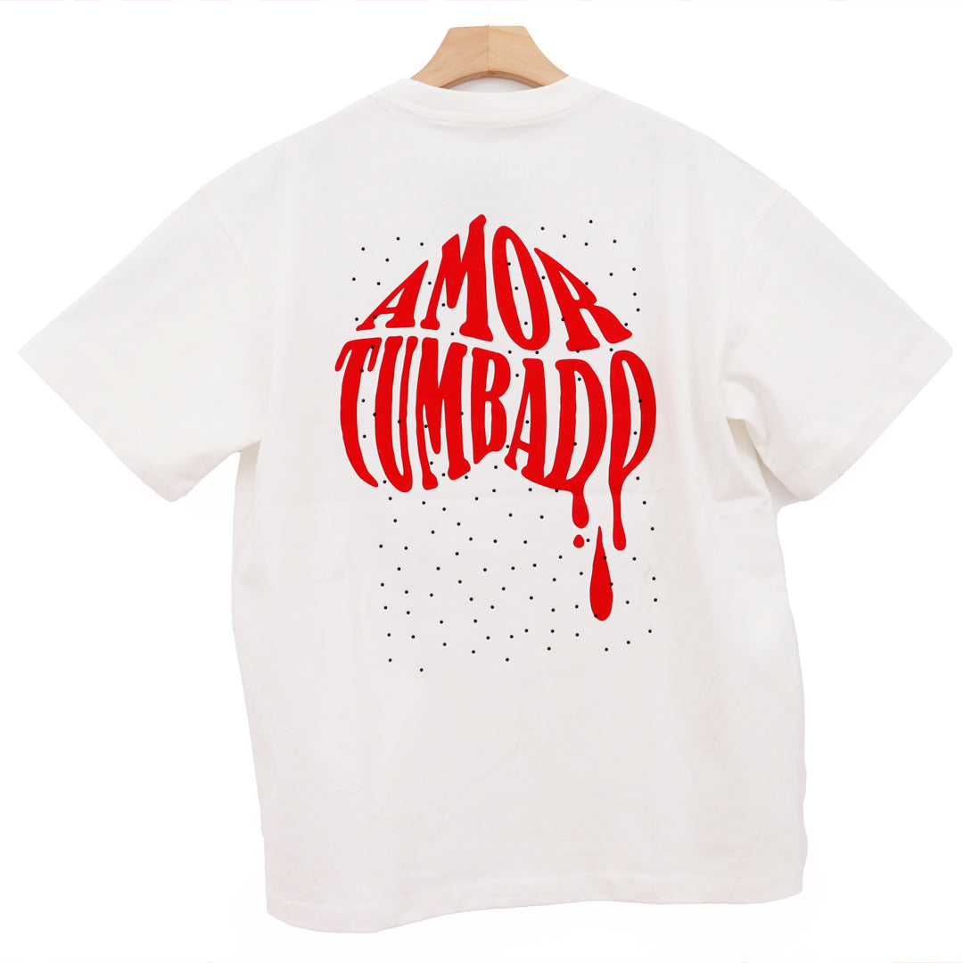 CT AMOR TUMBADO IN BACK CRYSTALS WHITE OVERSIZE