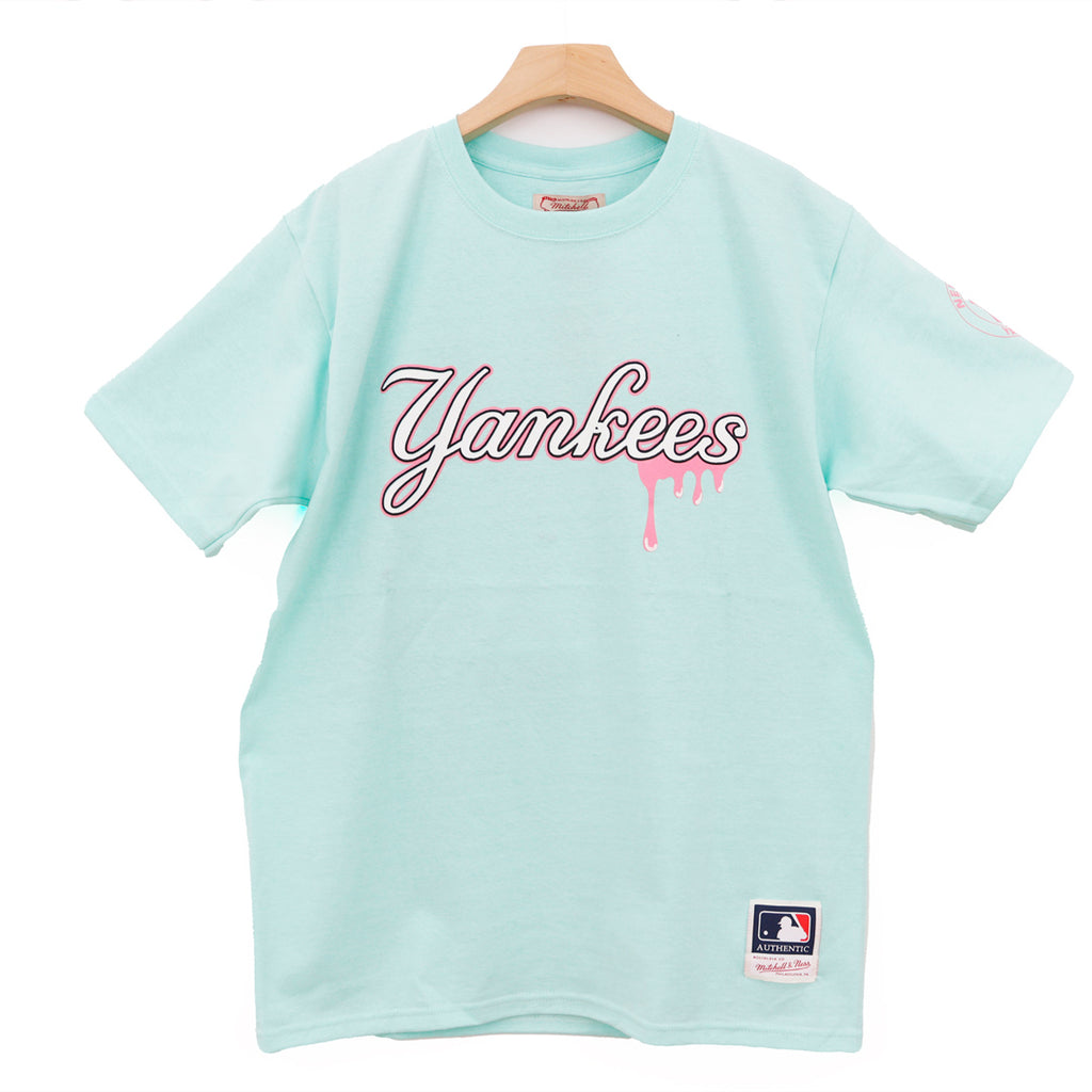 NY YANKEES LIGHT COLORS PINK AND ACQUA PAINT