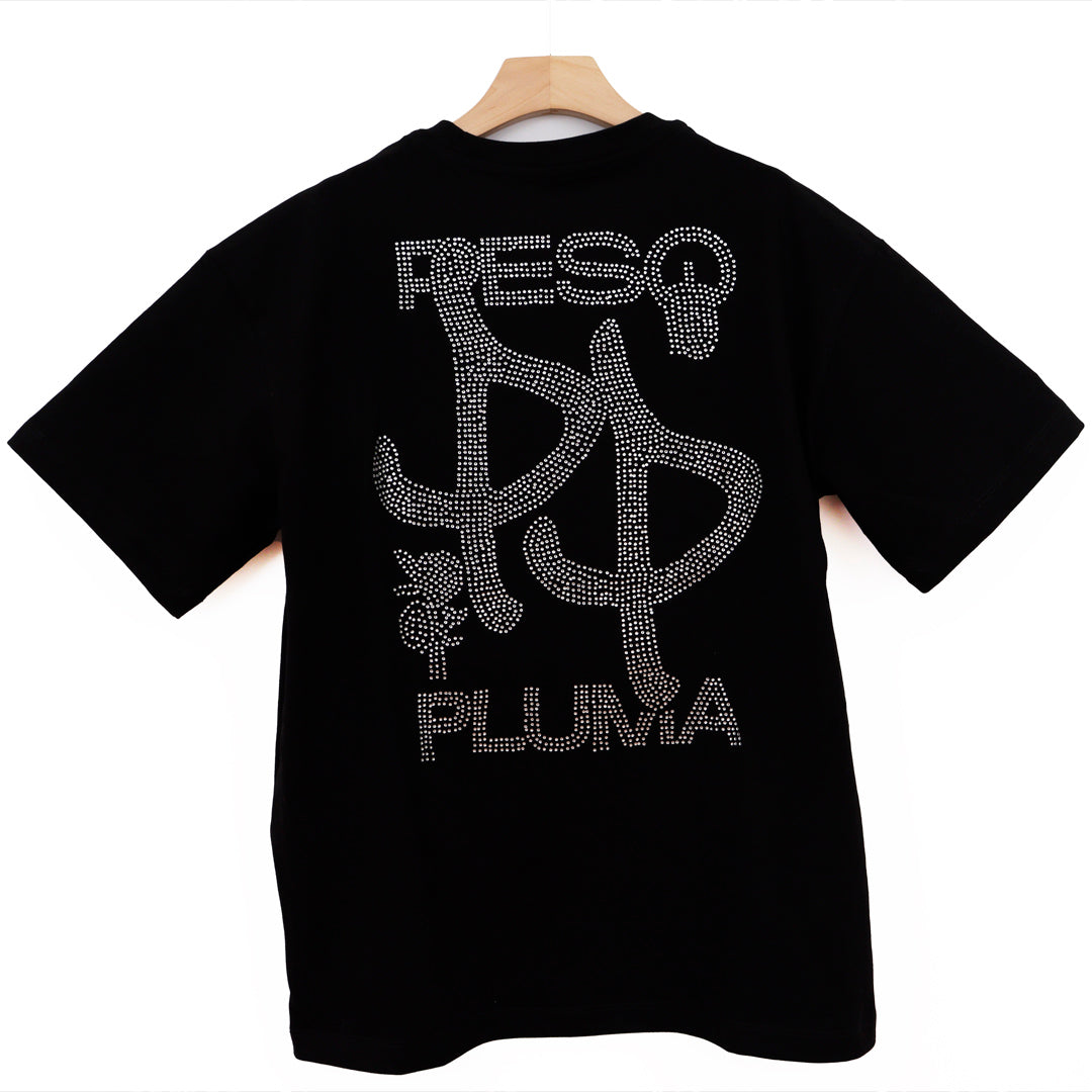 P P ALL BLACK CRYSRALS OVERSIZE