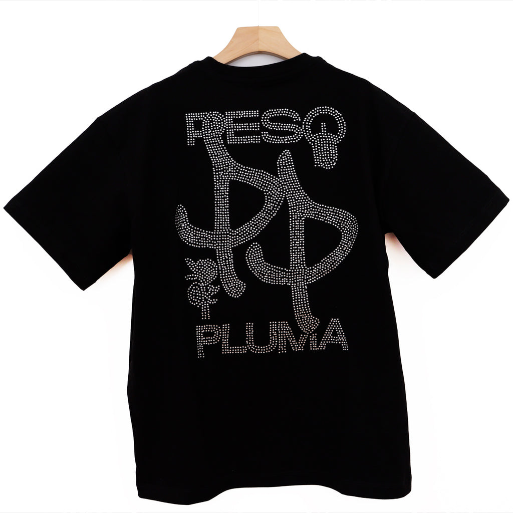 P P ALL BLACK CRYSRALS OVERSIZE