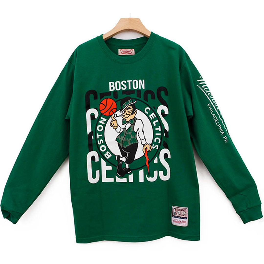 CELTICS GREEN ESSENTIALS MANGA LARGA