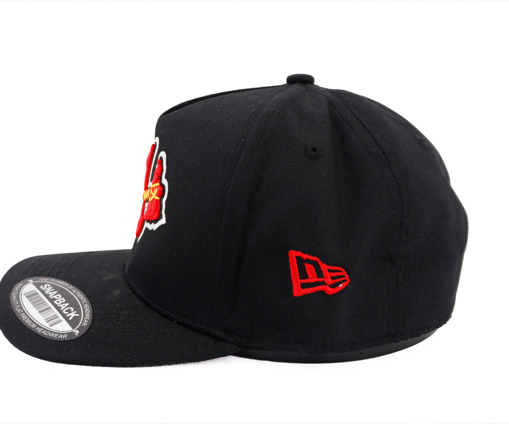 BRAVES A BLACK WAYCAP