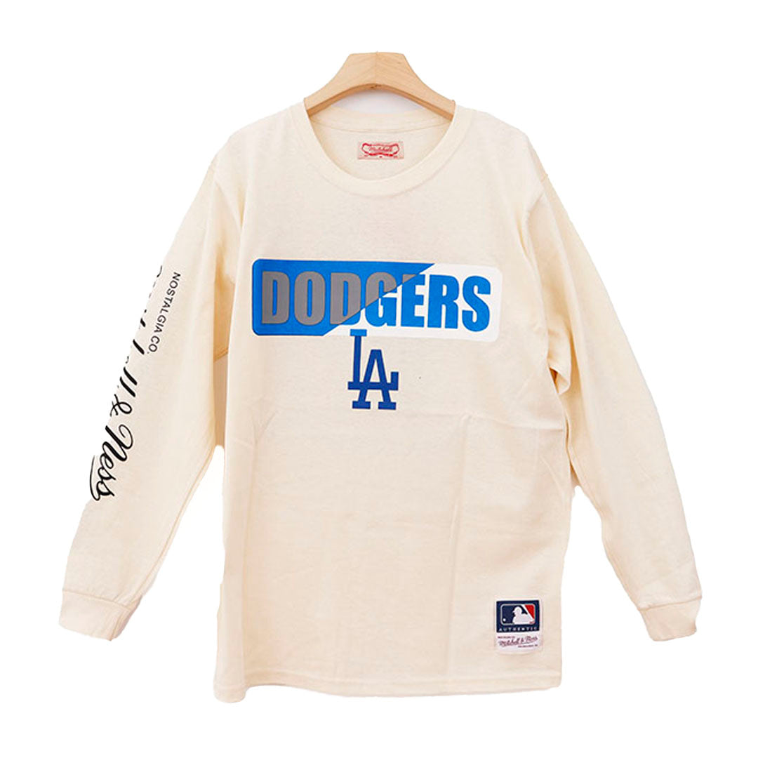 DODGERS BIG D BACK BEIGE MANGA LARGA