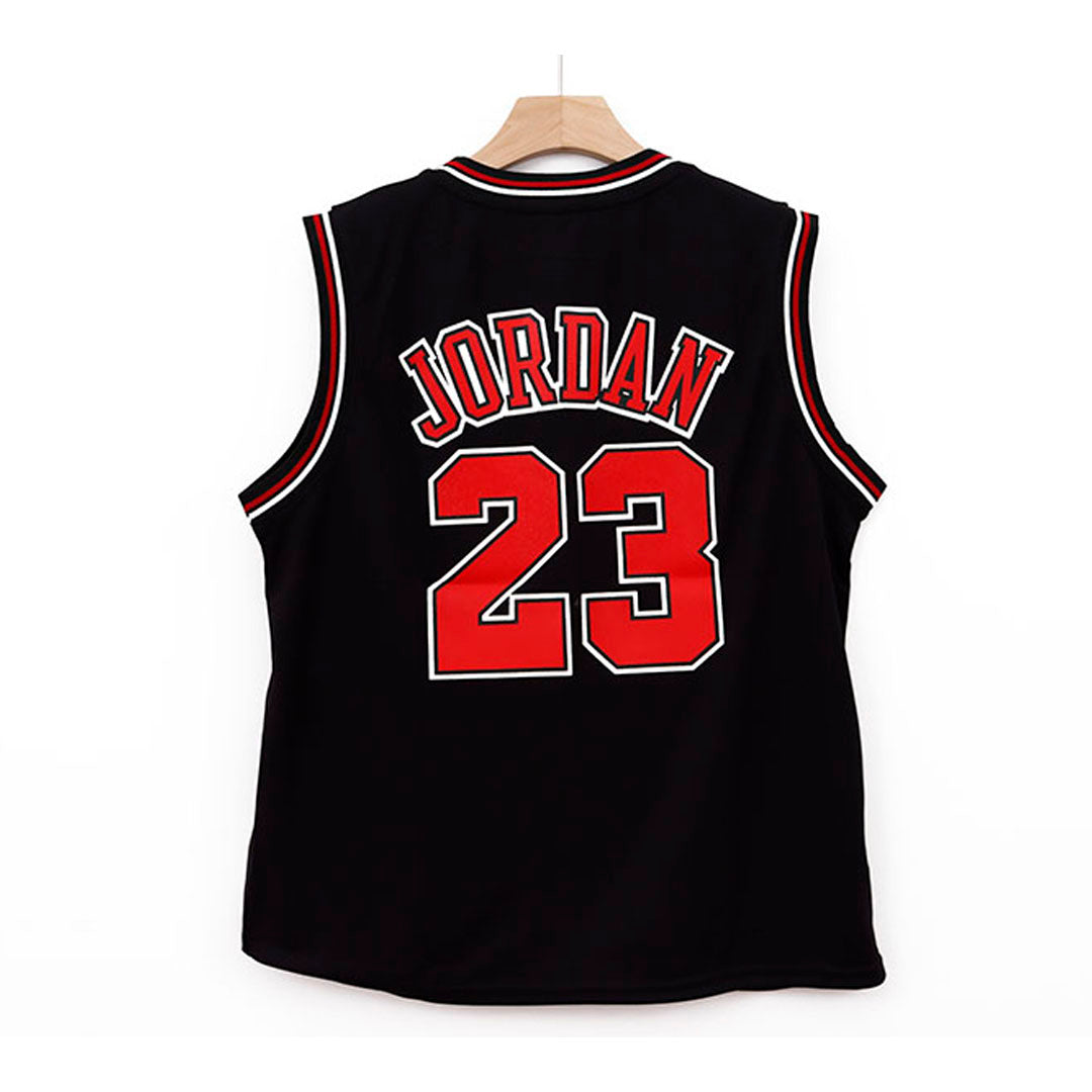 CHICAGO BULLS 23 JORDAN BLACK JERSEY
