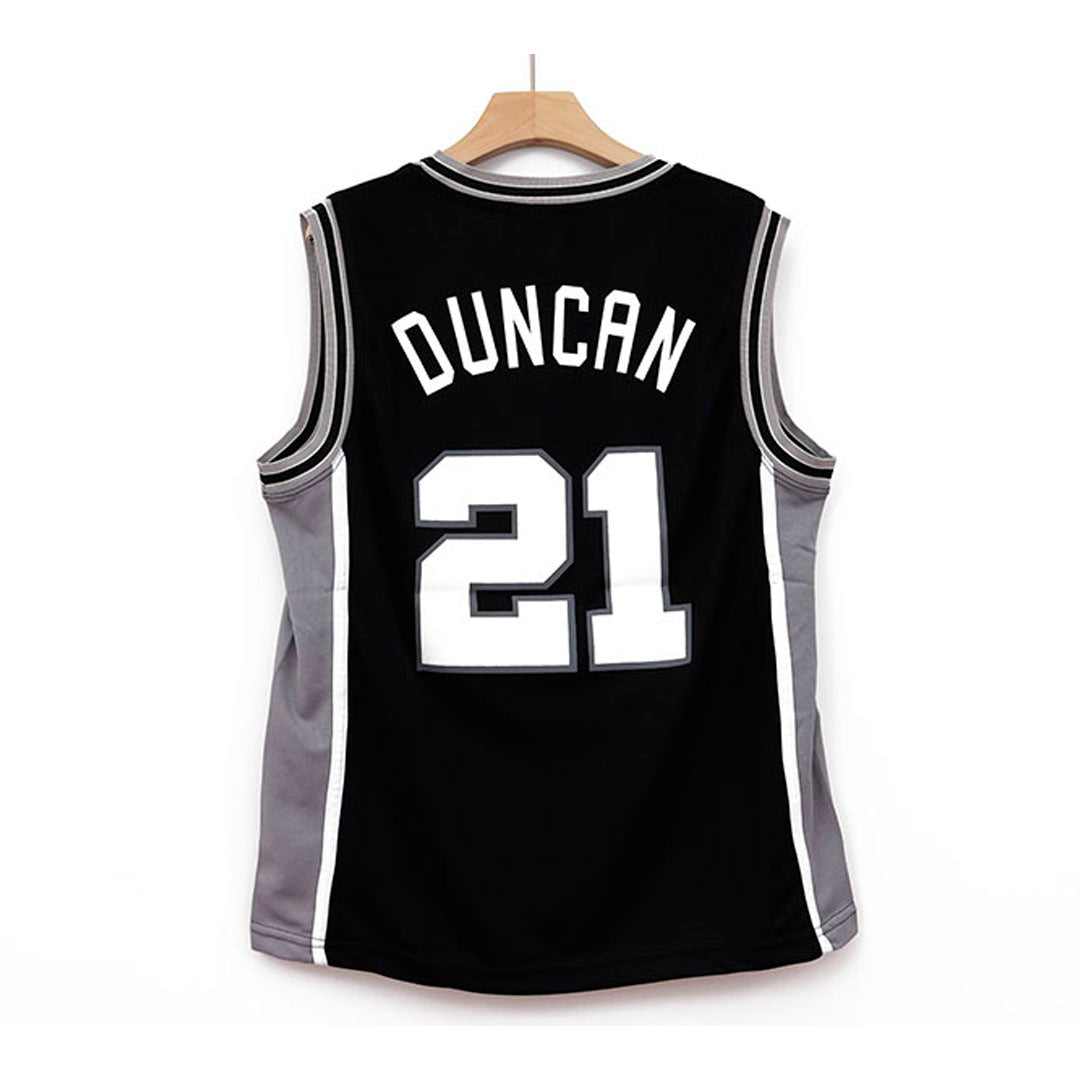 SAN ANTONIO SPURS BLACK JERSEY 21 DUNCAN