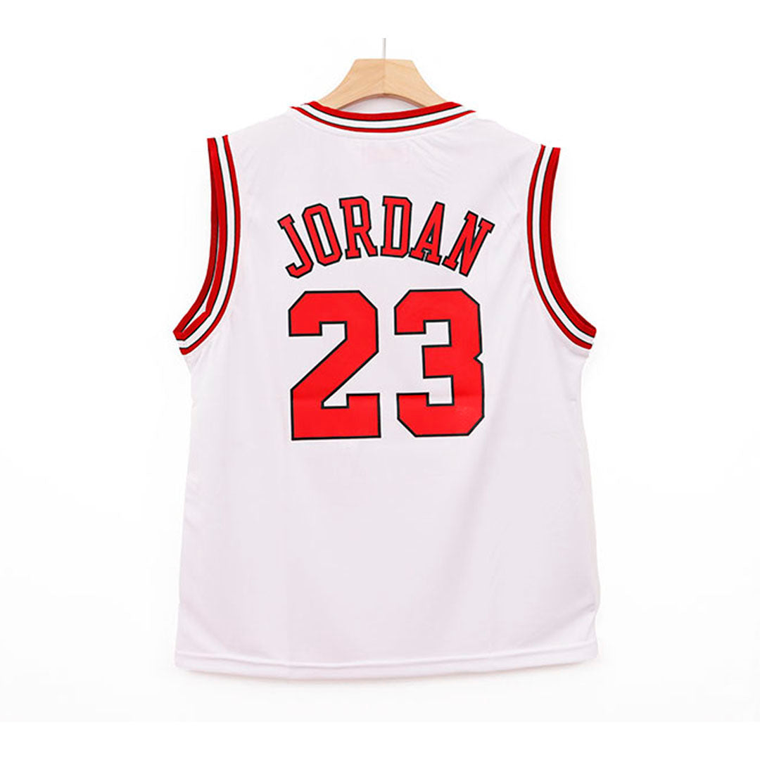 CHICAGO BULLS 23 JORDAN WHITE JERSEY