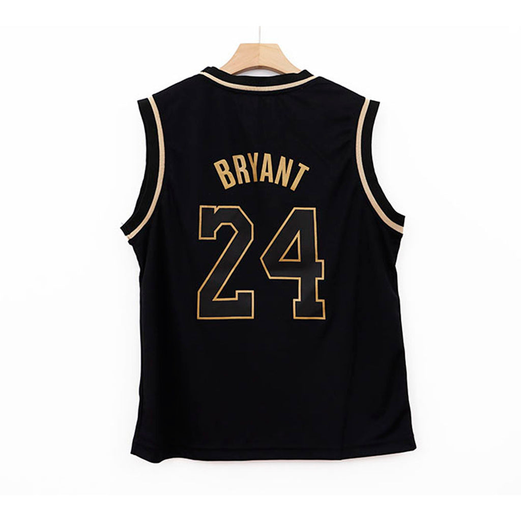 LOS ANGELES LAKERS BRYANT 24 GOLD BLACK