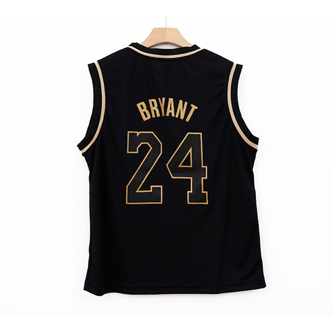 LOS ANGELES LAKERS BRYANT 24 GOLD BLACK