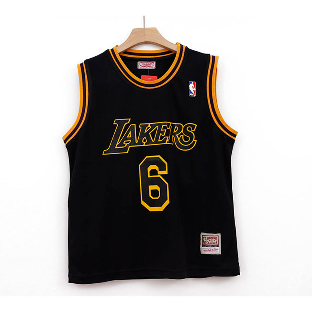 LOS ANGELES LAKERS GOLD No. 6 JERSEY