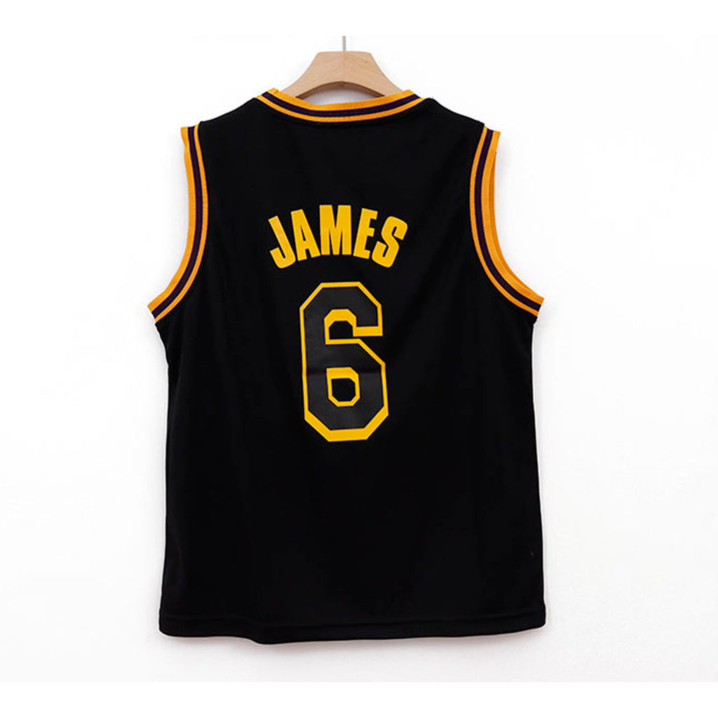 LOS ANGELES LAKERS GOLD No. 6 JERSEY