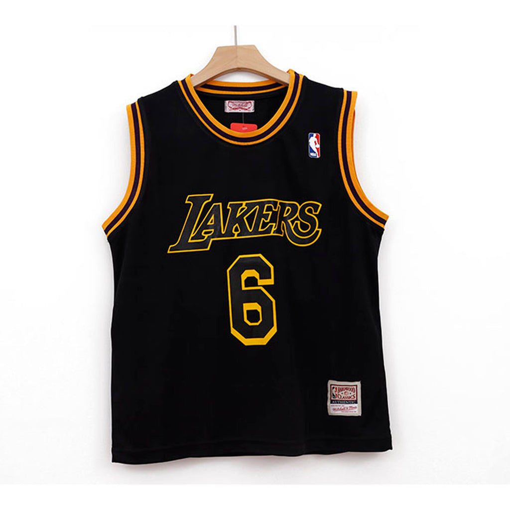 LOS ANGELES LAKERS GOLD No. 6 JERSEY