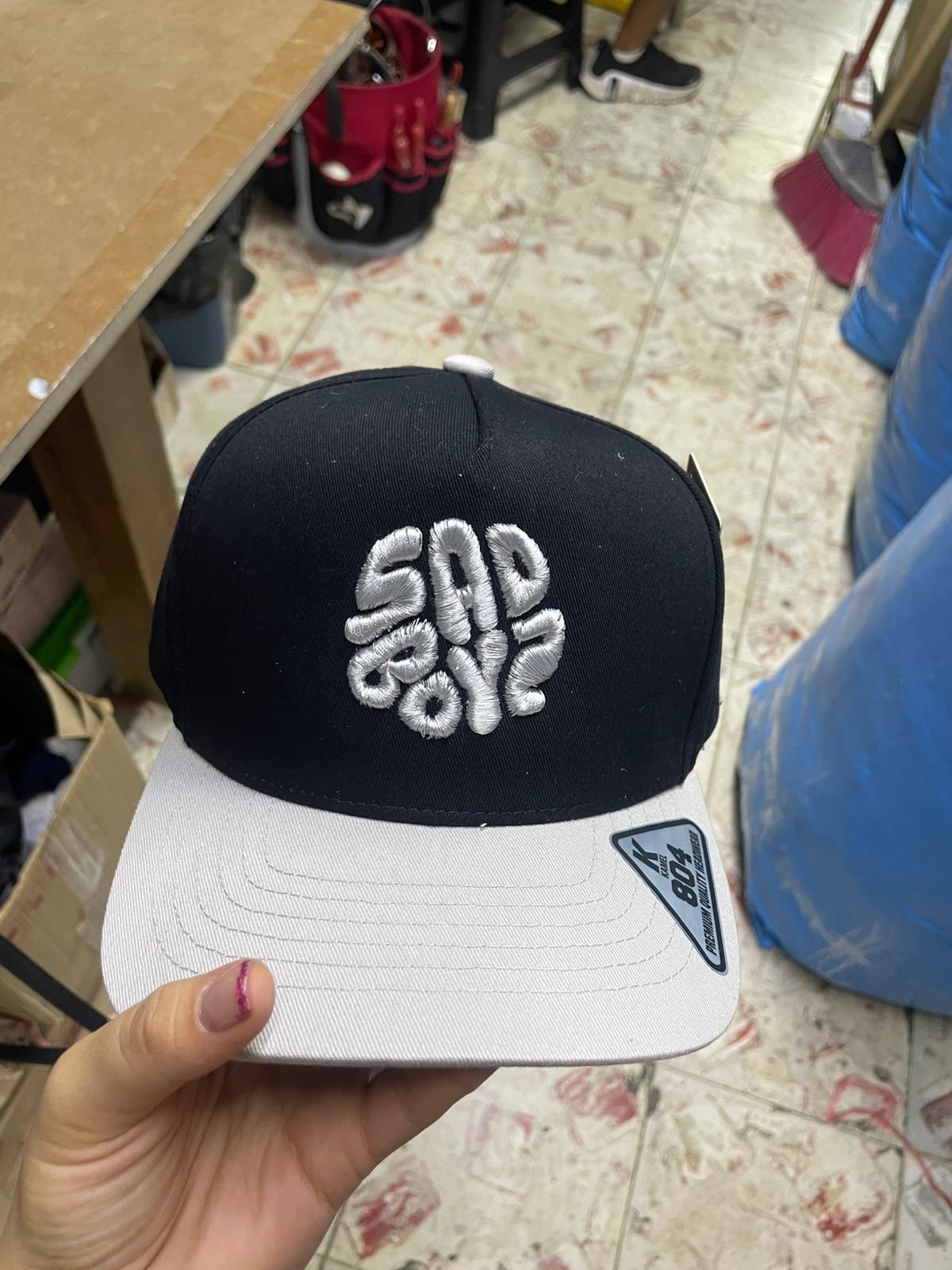 SAD BOYZ SILVER BLACK CAP WHITE VICERA KAMEL