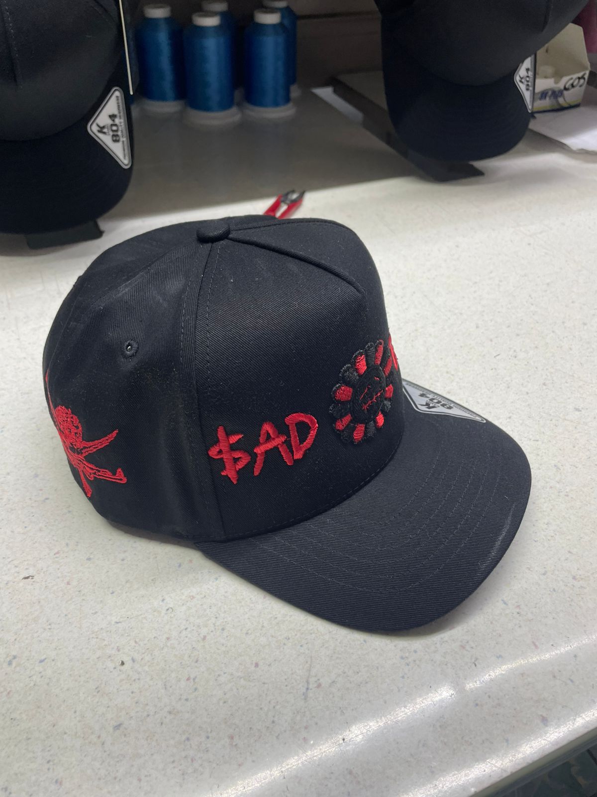 SAD BOYZ FLOWER  RED IN BLACK