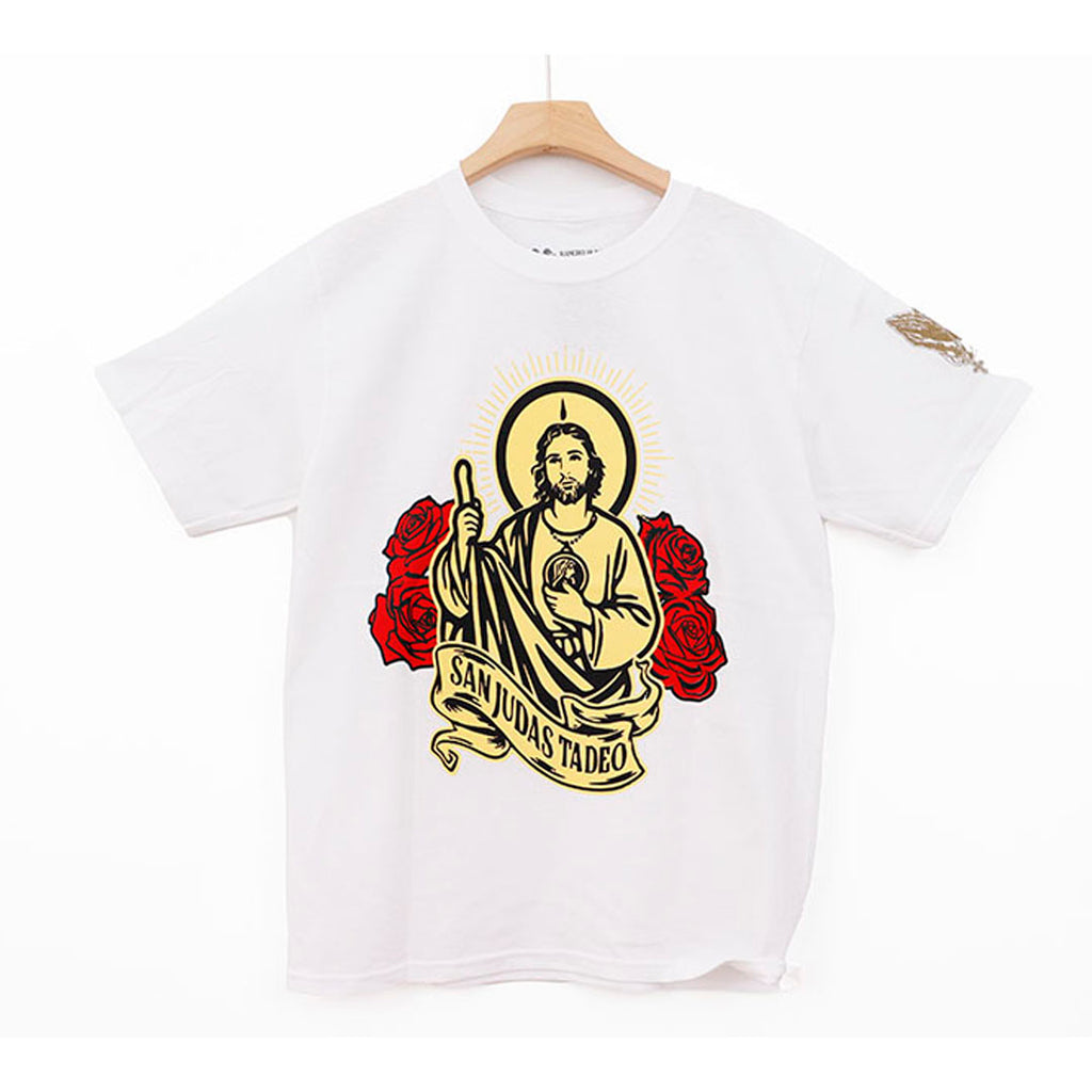 SAN JUDAS YELLOW AND ROSES WHITE