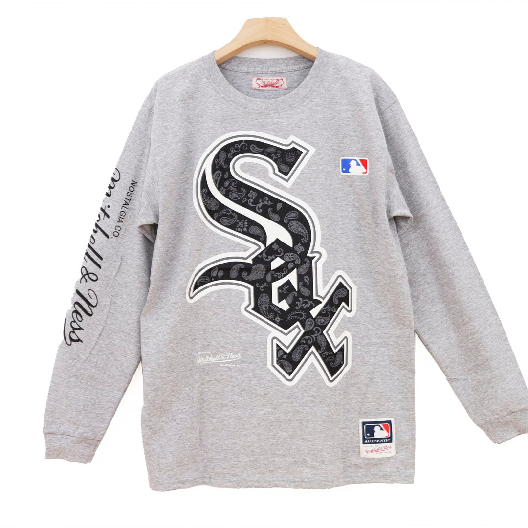 CHICAGO WHITE SOX GRAY JASPE MANGA LARGA