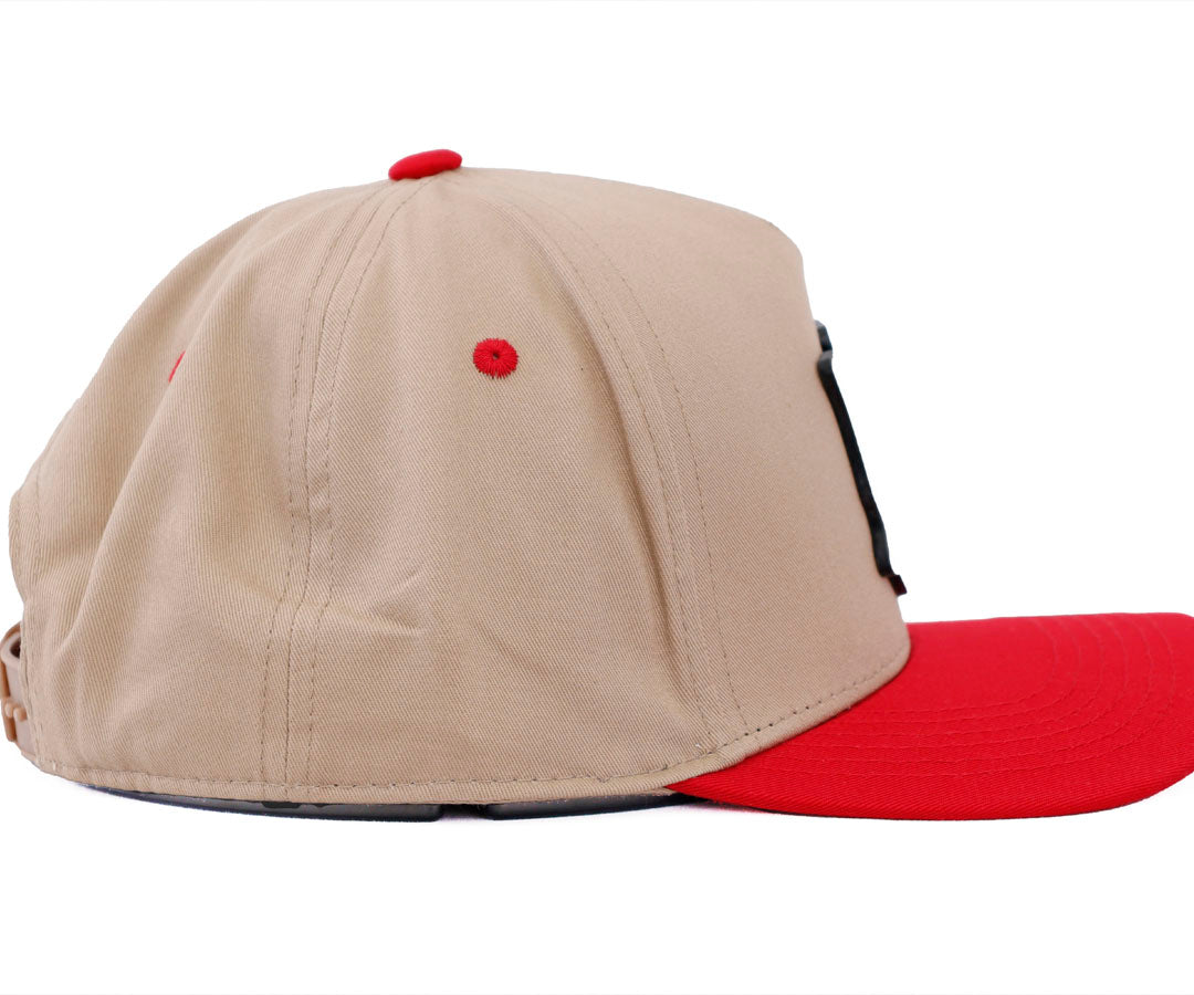 AMIRI LOGO BROWN AND RED WAYCAP