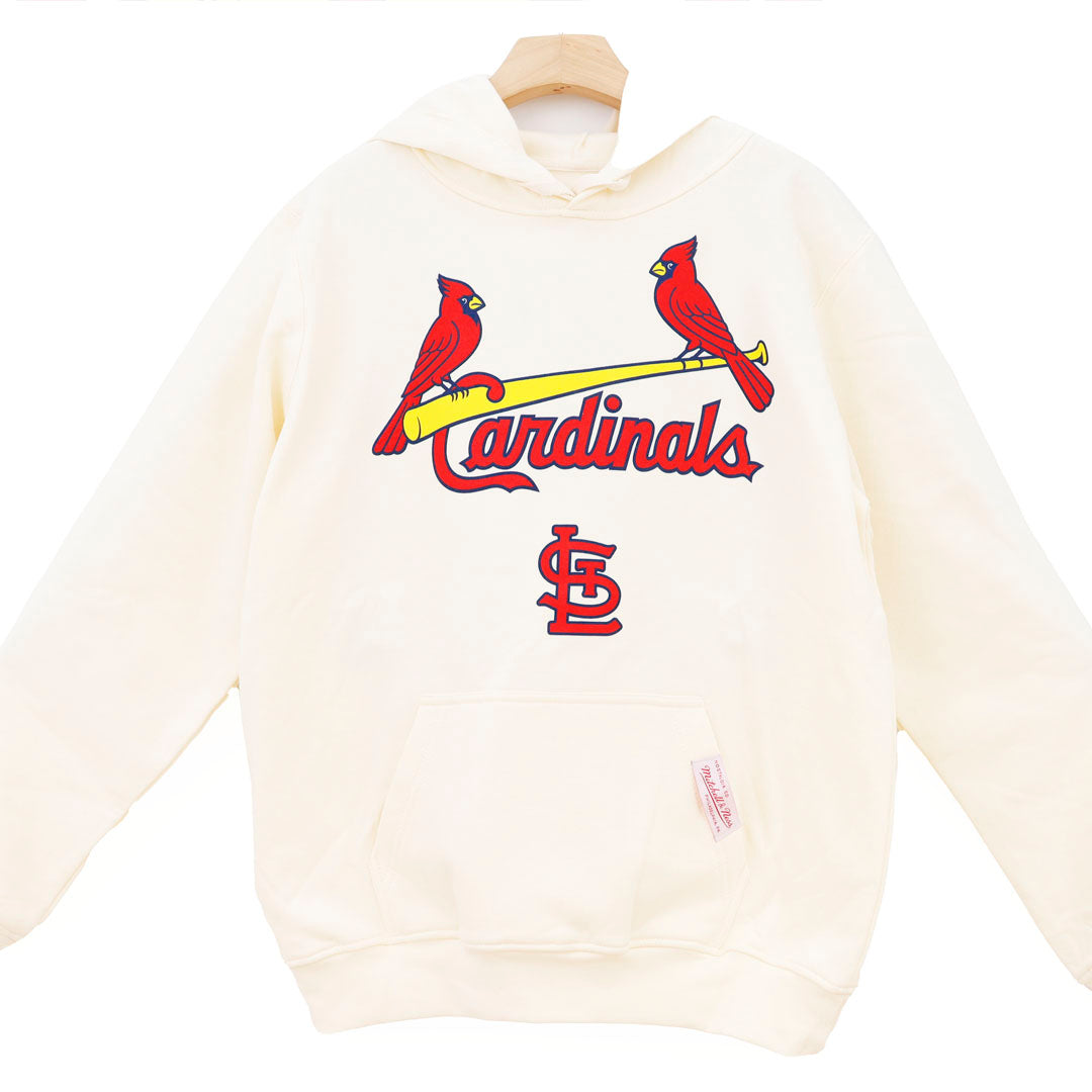 ST LOUIS CARDINALS CLASSIS LOGO BEIGE SUDADERA TOTAL PRINT