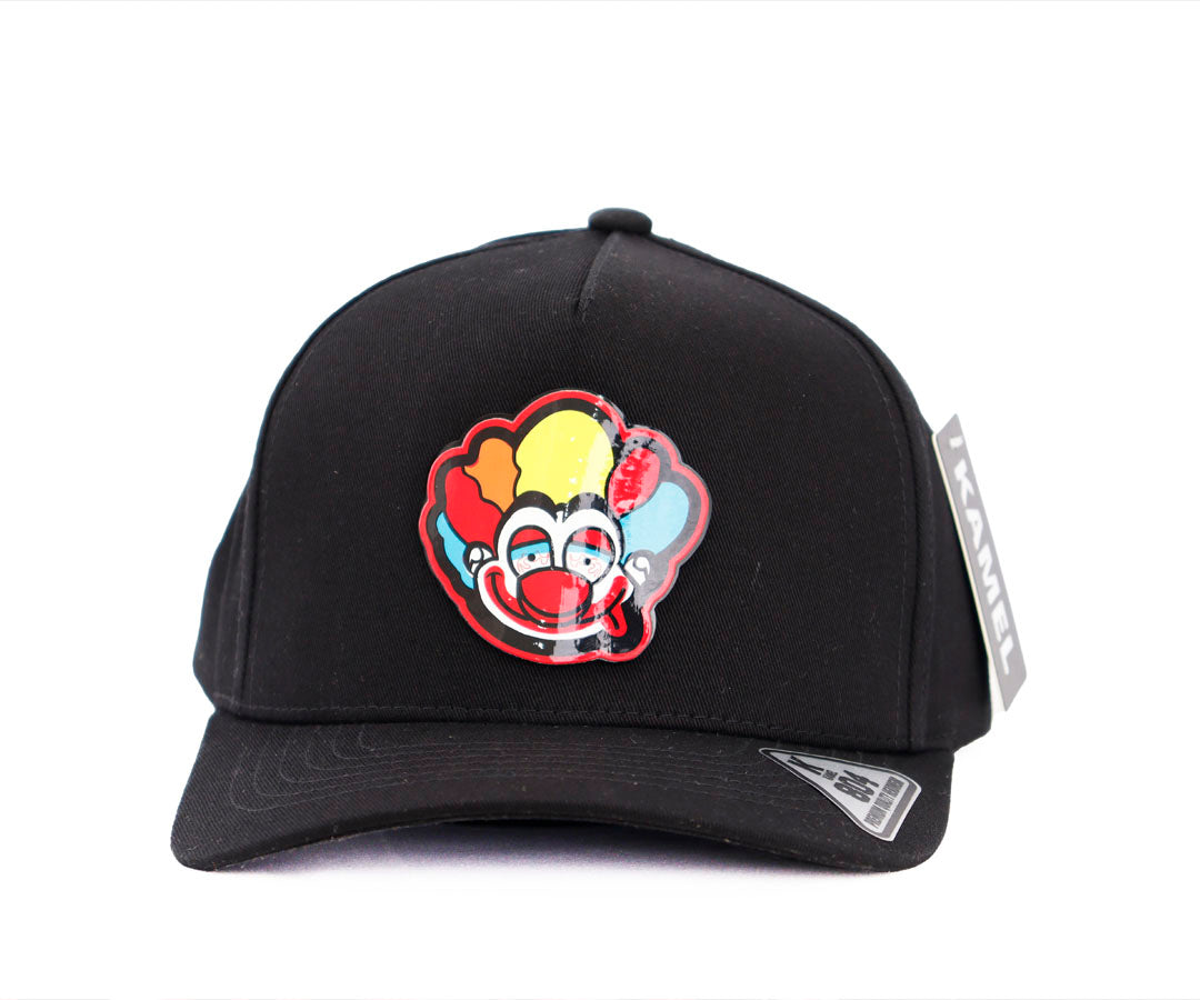 PAYASO COLOR BLACK CAP PLACA KAMEL