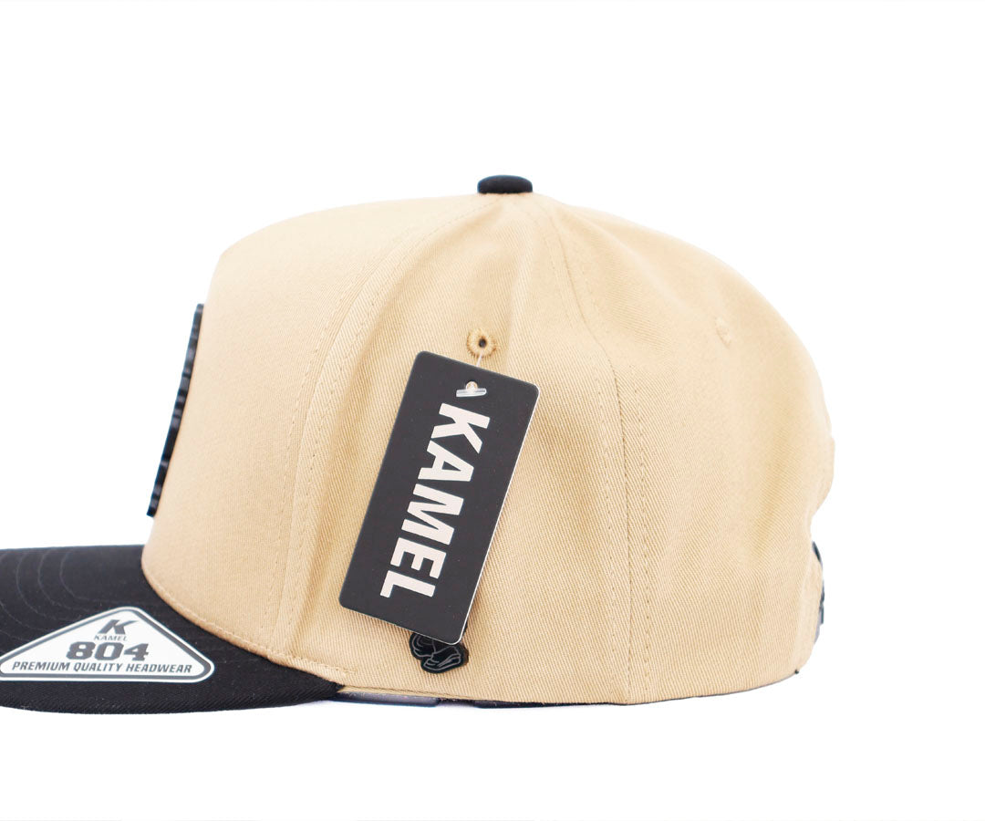 VIRGEN SAND AND BLACK CAP PLACA KAMEL