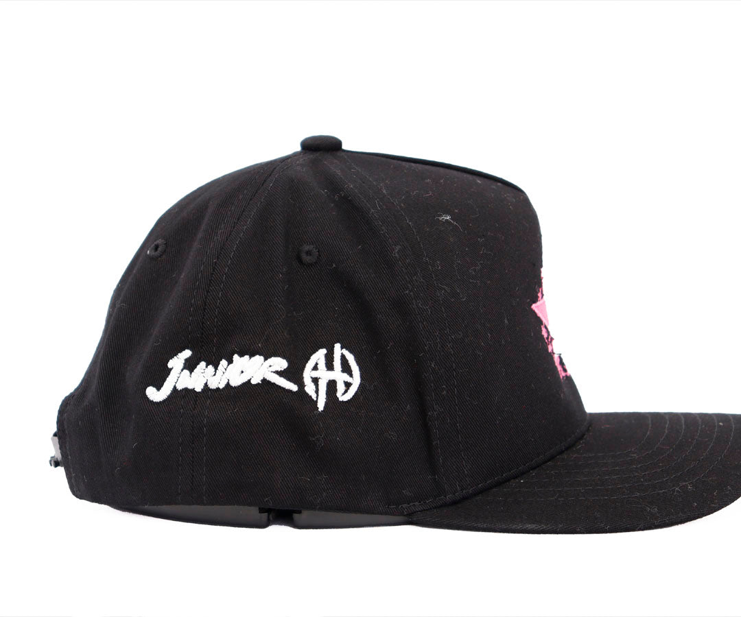 JUNIOR H DANDY HATS BLACK CAP KAMEL
