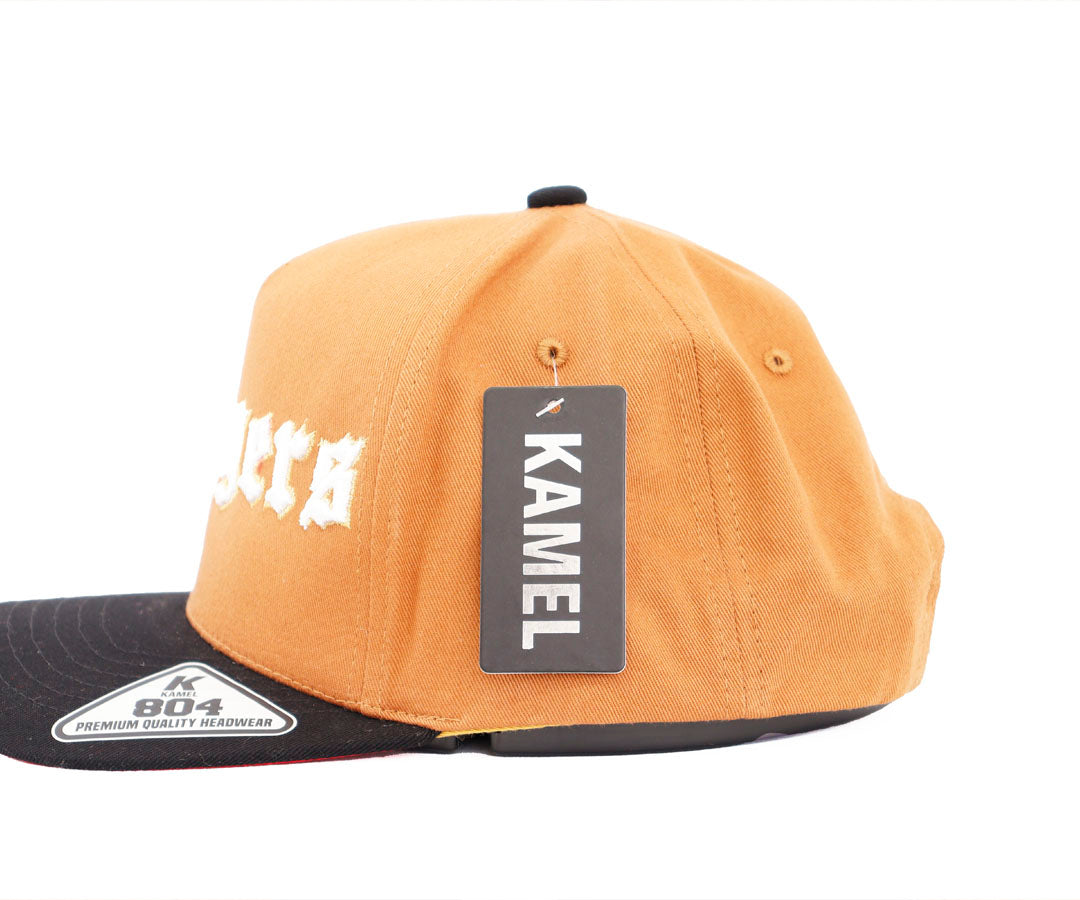 DODGERS LETTERS WHITE GOLD OCRE KAMEL