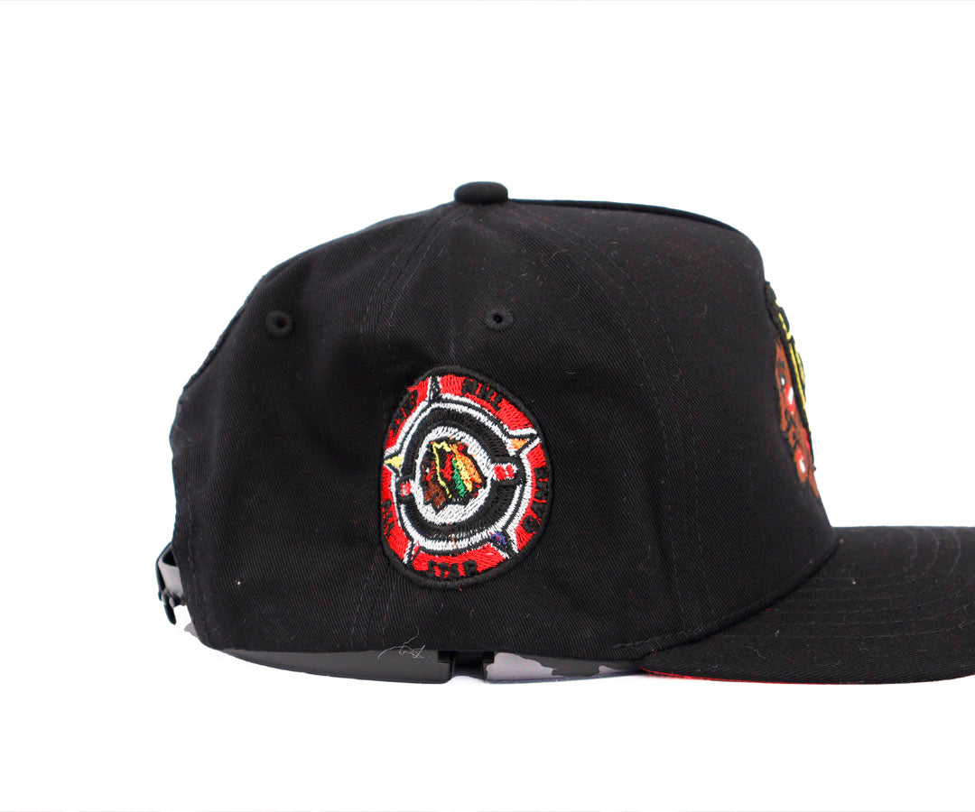 CHICAGO BLACKHAWKS TOTAL BLACK CAP KAMEL