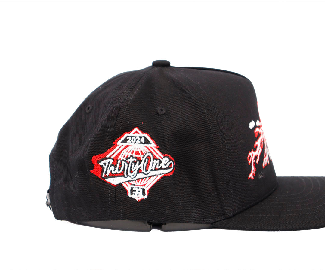 LA ELECTRIC CLOUDS RED BLACK KAMEL