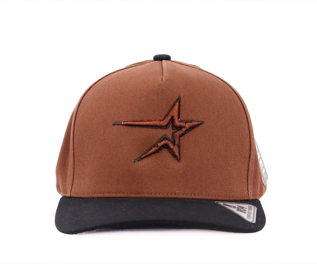 ASTROS MINIMALIST STAR BROWN CAP JOHNNI