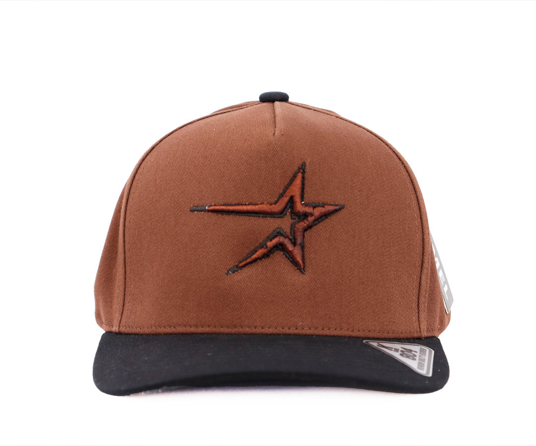 ASTROS MINIMALIST STAR BROWN CAP JOHNNI