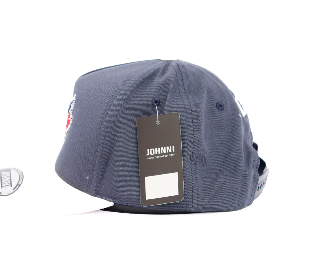 BLUE JAYZ DARK BLUE AND BEIGE JOHNNI CAP