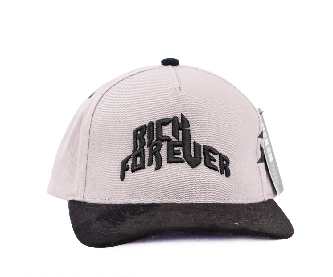 RICH FOREVER BLACK AND GRAY JHONNI CAP