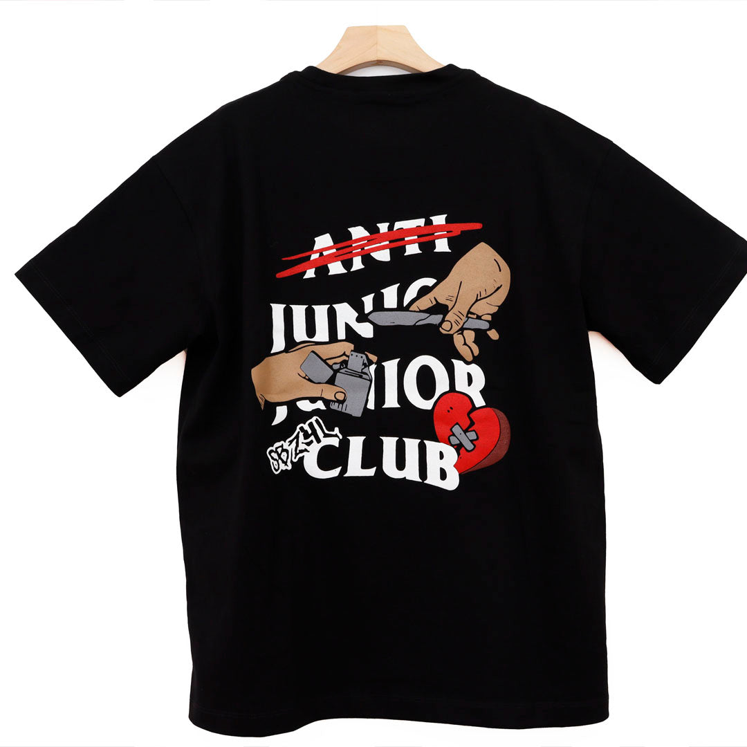 ANTI JUNIOR CLUB T SHIRT BLACK