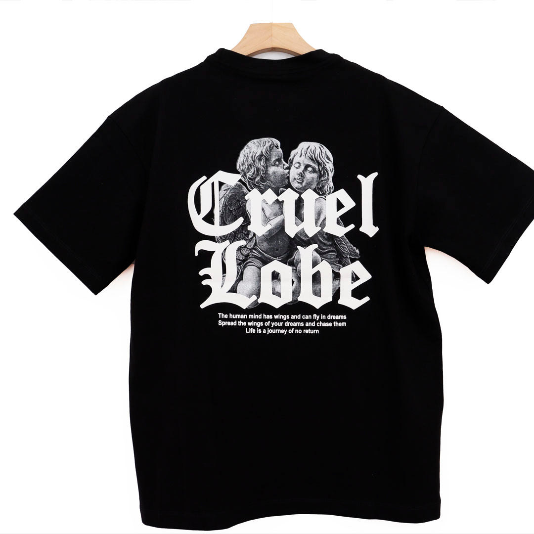 CRUEL LOBE BACK BIG LOGO 2 PEOPLE BLACK