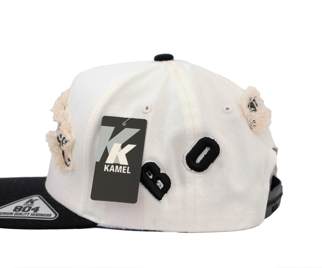 BACKPACK BOYZ PATCH WHITE BLACK KAMEL