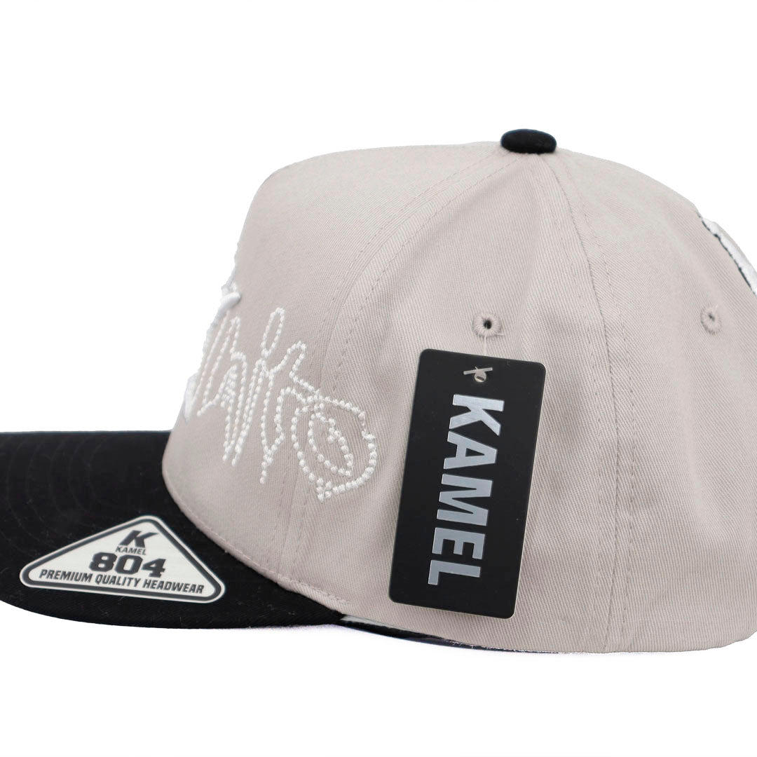 NY INCOGNITO WHITE  GRAY CAP AND BLACK VICERA KAMEL