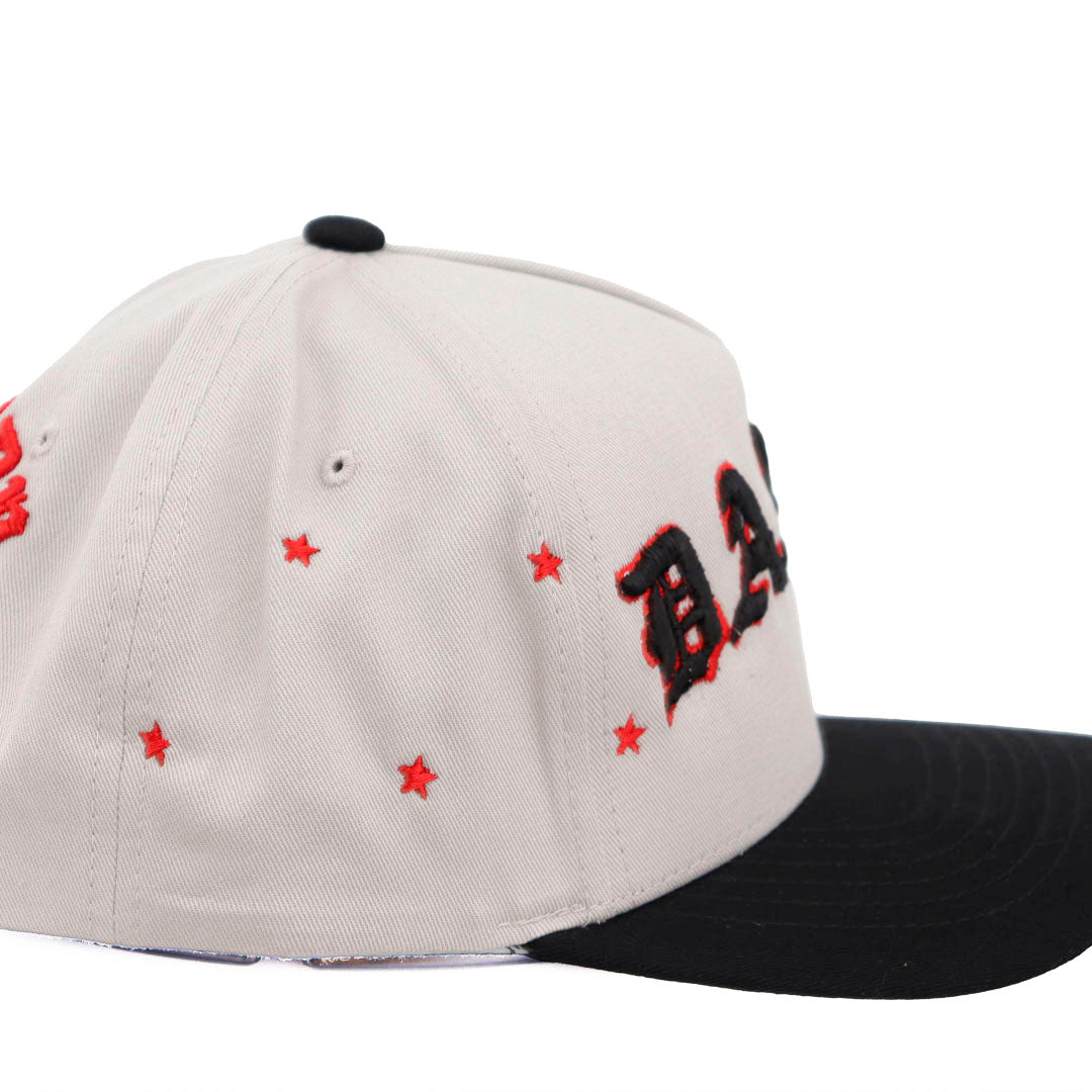 DANDY  BLACK AND RED LETTERS GRAY AND BLACK KAMEL