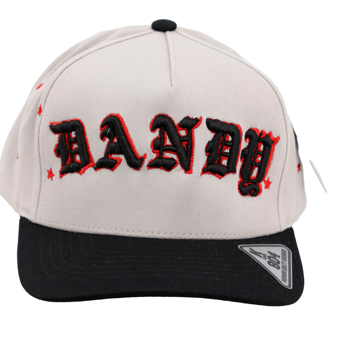 DANDY  BLACK AND RED LETTERS GRAY AND BLACK KAMEL
