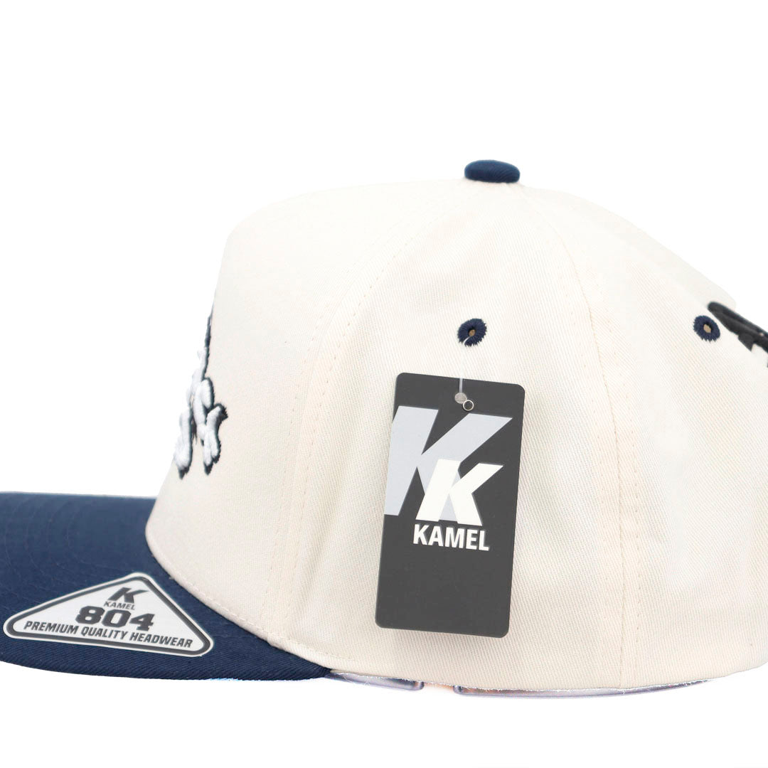 BACKPACK BOYZ WHITE AND NAVY VICERA KAMEL