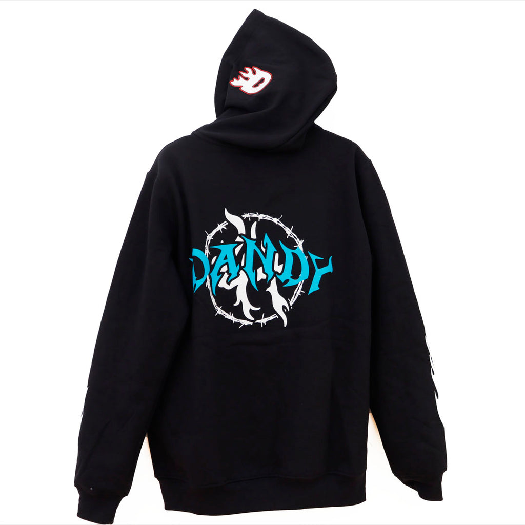 DANDY LOST HILLS WHITE AND BLUE LETTERS BLACK SUDADERA