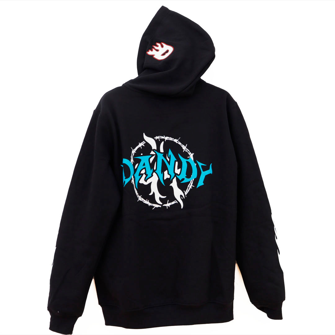 DANDY LOST HILLS WHITE AND BLUE LETTERS BLACK SUDADERA