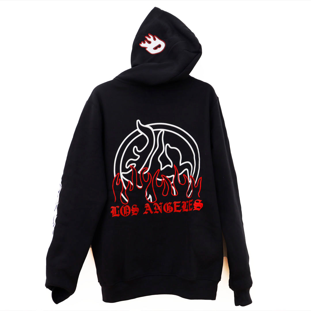 DANDY LOST HILLS BLACK AND RED SUDADERA