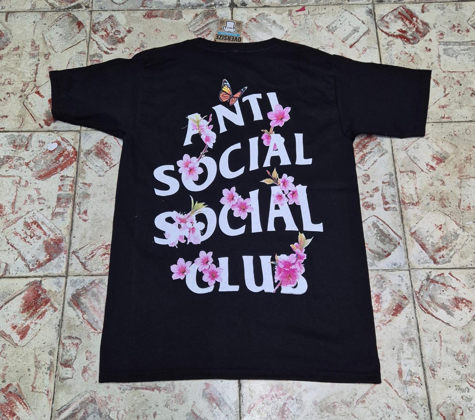 ANTI SOCIAL CLUB FLOWERS BLACK T SHIRT